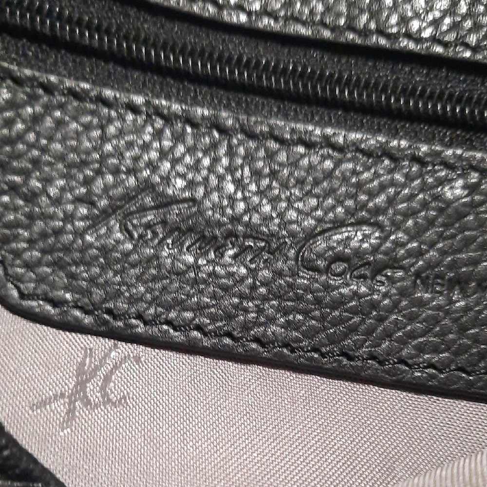 Kenneth Cole Black Leather Crossbody Bag - Picture 2 of 5